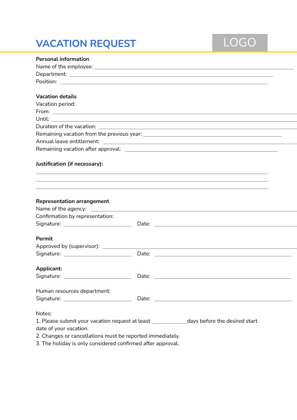 Vacation request